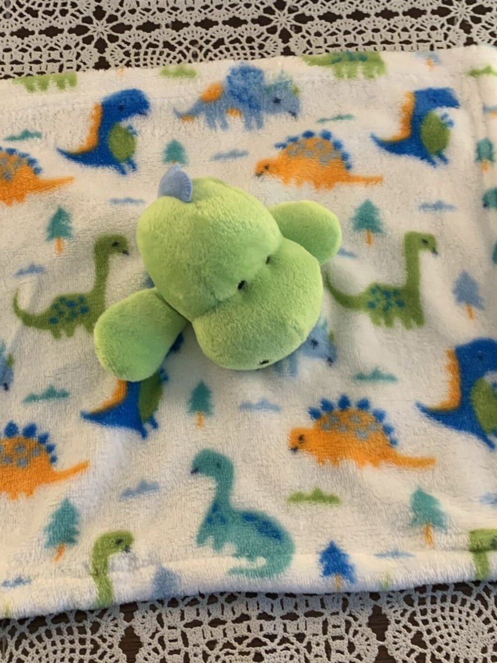 Regent Baby Dinosaur Lovey Security Blanket Baby Blankie Soothing 11 Inch Dino